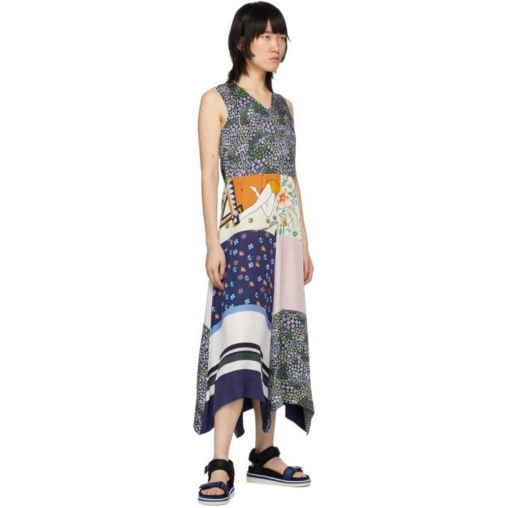 See by Chloé Multicolor Sleeveless Patchwork Dress